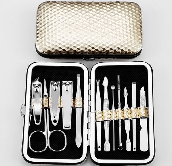manicure set, nail clippers, 12 pcs pedicure kit with stainless steel, perfect gift with gold case for women and men
manicure set, nail clippers, 12 pcs pedicure kit with stainless steel, perfect gift with gold case for women and men