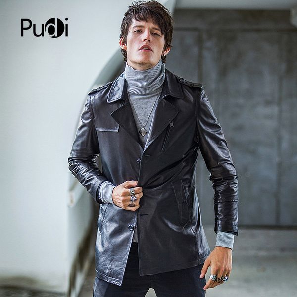 pudi cw038 2018 men new fashion real sheep leather jackets with wool fur collar fall winter casual outwear, Black;brown
pudi cw038 2018 men new fashion real sheep leather jackets with wool fur collar fall winter casual outwear, Black;brown
