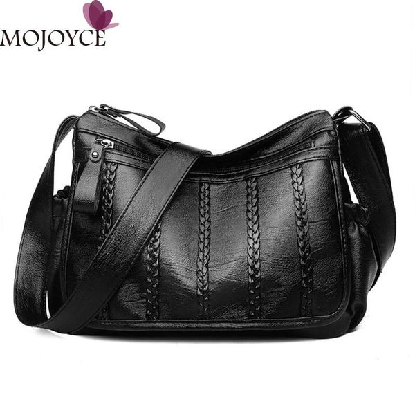 ladies fashion solid color simple shoulder messenger handbags women wild black zipper pu leather crossbody satchel bags
ladies fashion solid color simple shoulder messenger handbags women wild black zipper pu leather crossbody satchel bags