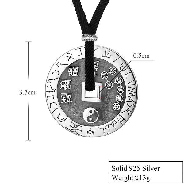 fashionsolid 925 sterling silver round big dipper tai chi pendant men vintage punk rock thai silver handmade jewelry for male
fashionsolid 925 sterling silver round big dipper tai chi pendant men vintage punk rock thai silver handmade jewelry for male