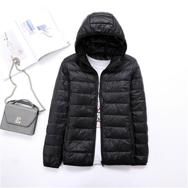 full sleeve ultralight short coat femme hooded clothes 2019 winter white duck down jackets women stripe outerwear jacket fashion, Black
full sleeve ultralight short coat femme hooded clothes 2019 winter white duck down jackets women stripe outerwear jacket fashion, Black