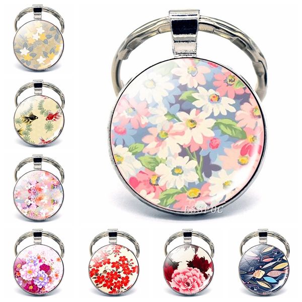 valentines day gift colorful flower glass cabochon metal keychain flower bag pendant flower jewelry, Silver
valentines day gift colorful flower glass cabochon metal keychain flower bag pendant flower jewelry, Silver