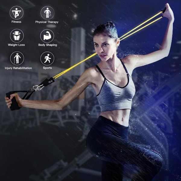 11 pcs/set fitness pulling rope rally neutral tpe + aluminum hook workout fitness equipment elastic band
11 pcs/set fitness pulling rope rally neutral tpe + aluminum hook workout fitness equipment elastic band