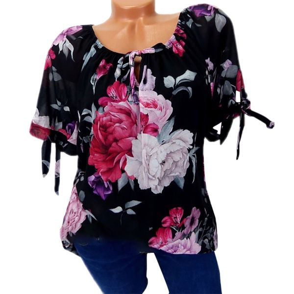 5xl summer women and blouses 2019 clothes bow floral print loose plus size womens blouse short sleeve shirt off shoulder, White
5xl summer women and blouses 2019 clothes bow floral print loose plus size womens blouse short sleeve shirt off shoulder, White