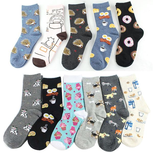 men's socks men and women cute cartoon crew female funny snack bacon milk cookies donut hedgehog animal fashion students, Black
men's socks men and women cute cartoon crew female funny snack bacon milk cookies donut hedgehog animal fashion students, Black