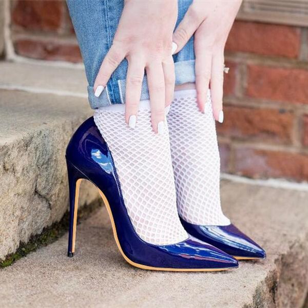 casual designer lady fashion women pumps royal blue patent point toe high heels shoes pumps stiletto bride wedding shoes 12cm 10cm 8cm, Black
casual designer lady fashion women pumps royal blue patent point toe high heels shoes pumps stiletto bride wedding shoes 12cm 10cm 8cm, Black