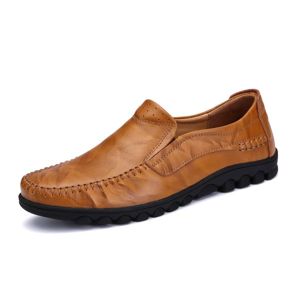 new fashion man shoes leather genuine flat men loafers casual waterproof slip-on men shoes soft large size 46, Black
new fashion man shoes leather genuine flat men loafers casual waterproof slip-on men shoes soft large size 46, Black