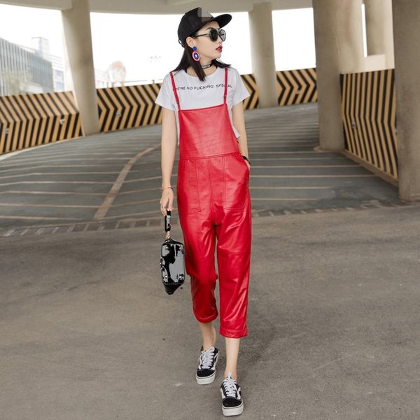 2020 new winter ladies genuine leather jumpsuits fashion solid sheepskin jumpsuit streetwear casual female suspender pants s-3xl, Black;white
2020 new winter ladies genuine leather jumpsuits fashion solid sheepskin jumpsuit streetwear casual female suspender pants s-3xl, Black;white