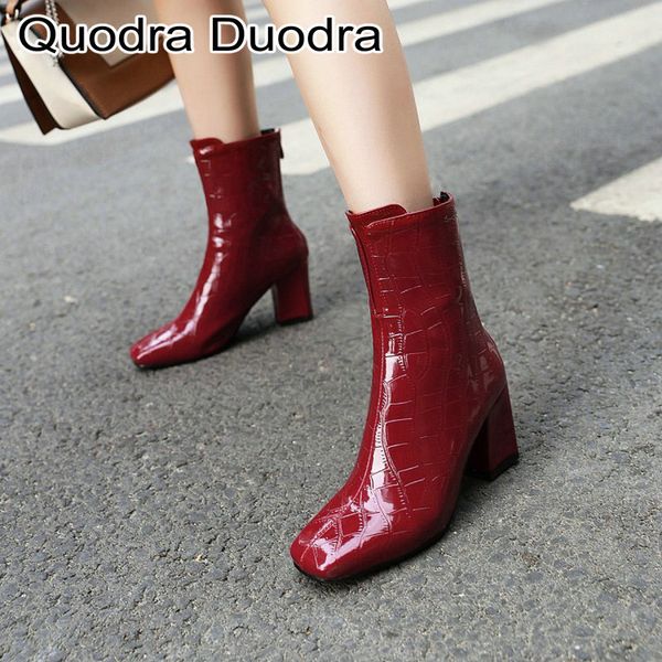 wine red mid-calf boots 2019 new winter/autumn women boots thick high heels square toe shoes office/career lady plus size 48 43, Black
wine red mid-calf boots 2019 new winter/autumn women boots thick high heels square toe shoes office/career lady plus size 48 43, Black