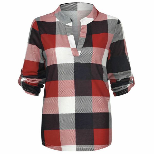 women's v-neck plaid shirt shirt women's casual loose print 2020 new stripe plus size long cufflink fashionable women, White
women's v-neck plaid shirt shirt women's casual loose print 2020 new stripe plus size long cufflink fashionable women, White