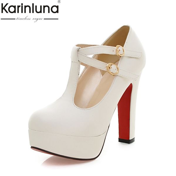 karinluna 2019 brand dropship big size 31-43 elegant super high heels party women's shoes platform t-strap woman pumps, Black
karinluna 2019 brand dropship big size 31-43 elegant super high heels party women's shoes platform t-strap woman pumps, Black