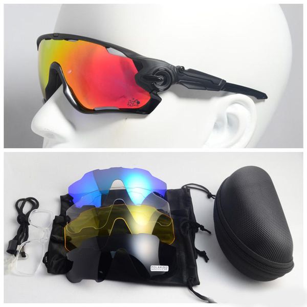

Новый Polaroid Солнцезащитные очки очки 5 шт линзы вождения солнцезащитные очки Спорт Goggle JAW Велосипед очки Tour De France очки