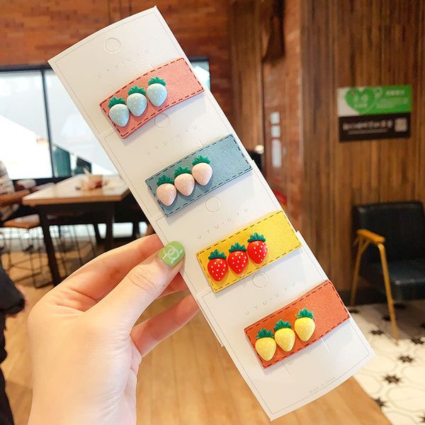 children cute candy fresh strawberry rectangle ornament hair clips girls sweet synthetic leather hairpins kids hair accessories, Slivery;white
children cute candy fresh strawberry rectangle ornament hair clips girls sweet synthetic leather hairpins kids hair accessories, Slivery;white