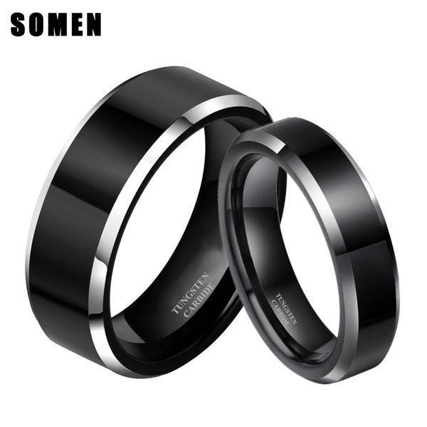 2pcs 8mm& 6mm women men black tungsten carbide ring wedding band promise marriage couples rings set fashion alliance jewelry j190716, Slivery;golden
2pcs 8mm& 6mm women men black tungsten carbide ring wedding band promise marriage couples rings set fashion alliance jewelry j190716, Slivery;golden