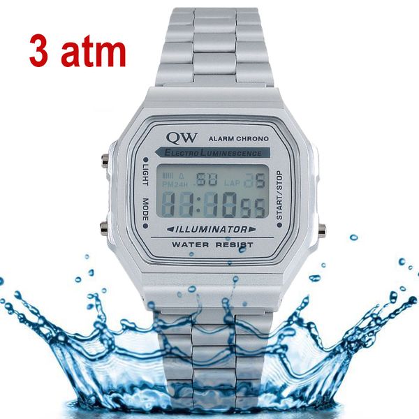 qw sports 3atm 0 tax stainless steel ladies waterproof mens women montre sport custom digital deportivos relojes de mujer watch, Slivery;brown
qw sports 3atm 0 tax stainless steel ladies waterproof mens women montre sport custom digital deportivos relojes de mujer watch, Slivery;brown