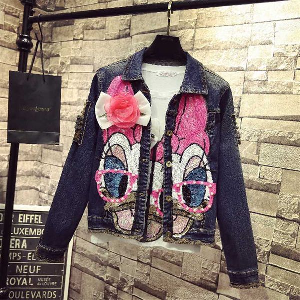 2020 students short denim jacket coats spring winter women new fashion pearl pink sequin long sleeved jeans cowboy coat overcoat, Black;brown
2020 students short denim jacket coats spring winter women new fashion pearl pink sequin long sleeved jeans cowboy coat overcoat, Black;brown