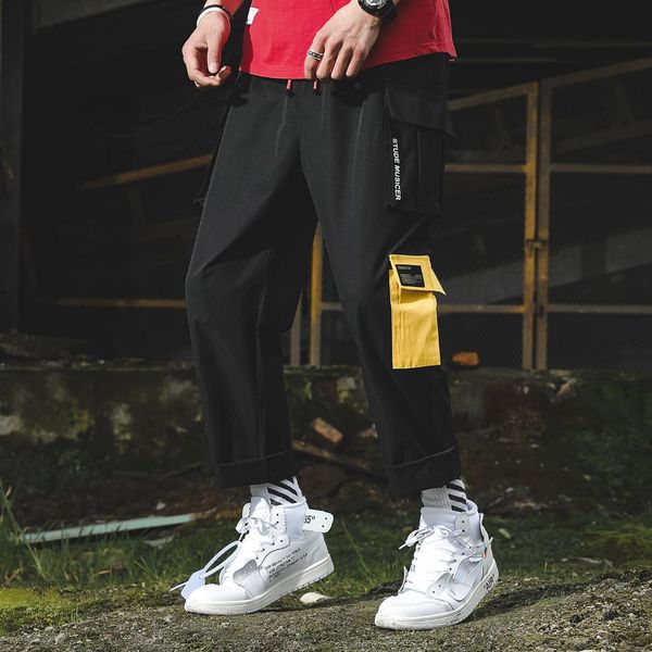 2019 men's fashion work cotton printing casual pants loose trousers active elastic hip hop joggers sweatpants big size m-5xl, Black
2019 men's fashion work cotton printing casual pants loose trousers active elastic hip hop joggers sweatpants big size m-5xl, Black