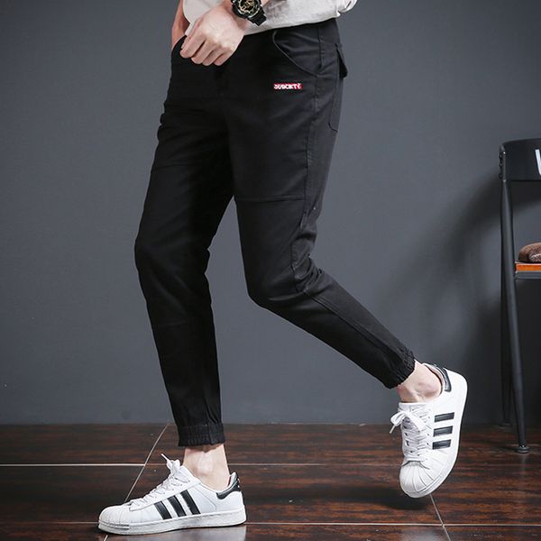 summer new casual pants men korean version trend handsome pants streetwear 2019, Black
summer new casual pants men korean version trend handsome pants streetwear 2019, Black