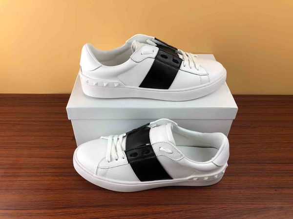 fashion men women designer shoes white lace up genuine leather open luxury casual shoes flat sport designer sneaker for sale, Black
fashion men women designer shoes white lace up genuine leather open luxury casual shoes flat sport designer sneaker for sale, Black