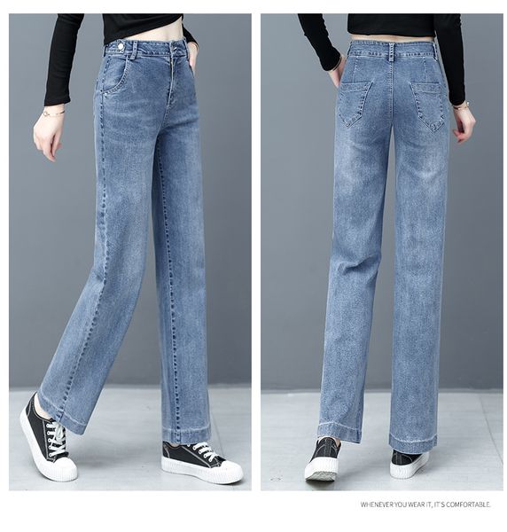 the blue new age season fashion trousers drape tall thin fashion female trousers
