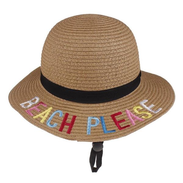 2020 simple summer children beach hats girls casual panama hat big brim embroidery straw caps girls sun hat, Yellow
2020 simple summer children beach hats girls casual panama hat big brim embroidery straw caps girls sun hat, Yellow