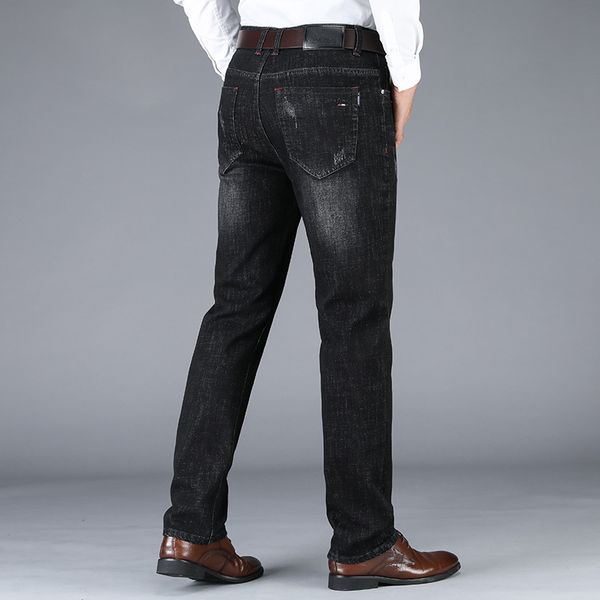 spring and autumn heavyweight fashion full length formal solid button overall jeans men business high waist mens denim leisure, Blue
spring and autumn heavyweight fashion full length formal solid button overall jeans men business high waist mens denim leisure, Blue