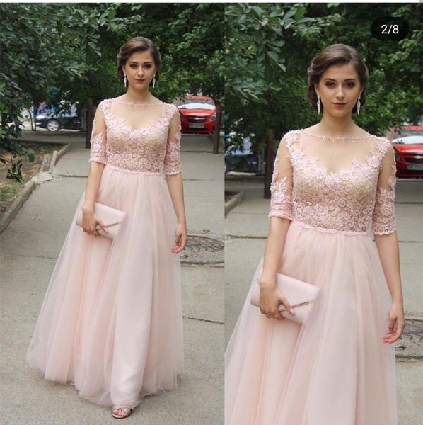 2020 new pink prom dress half sleeve tulle lace a-line long girl 15 years for women party dresses gorgesou formal gowns newest, White;black
2020 new pink prom dress half sleeve tulle lace a-line long girl 15 years for women party dresses gorgesou formal gowns newest, White;black