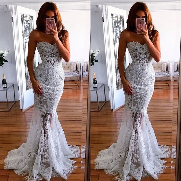 2019 New White Off Shoulder Wedding Dresses Long Lace Mermaid Fishtail Bridesmaid Dress Long Wed Dresses
2019 New White Off Shoulder Wedding Dresses Long Lace Mermaid Fishtail Bridesmaid Dress Long Wed Dresses