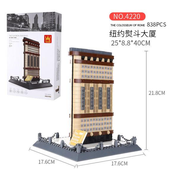 building blocks children's toy landmark series 3d building model 838pcs new york flatiron building 17.6 by 17.6 high 21.8 gift ornament
building blocks children's toy landmark series 3d building model 838pcs new york flatiron building 17.6 by 17.6 high 21.8 gift ornament