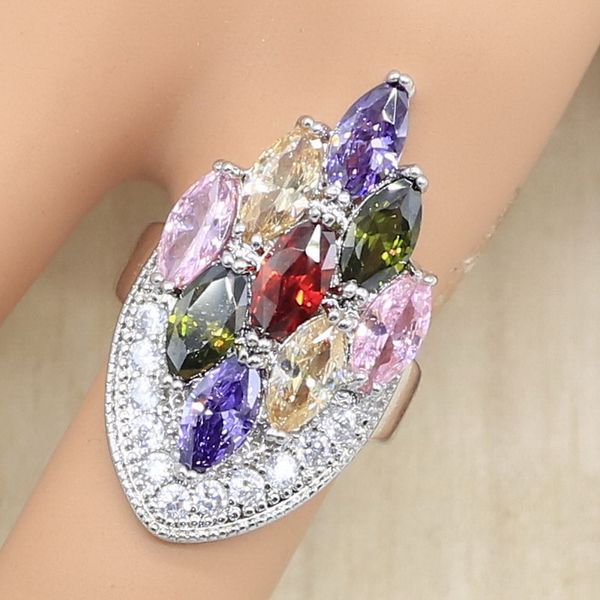 multi color zircon 925 sterling silver ring for women wedding jewelry birthday gift, Slivery;golden
multi color zircon 925 sterling silver ring for women wedding jewelry birthday gift, Slivery;golden