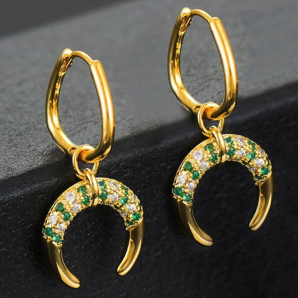 godki 2020 luxury moon vintage statement hoop earrings for women wedding cubic zircon dubai bridal round circle hoop earrings, Golden;silver
godki 2020 luxury moon vintage statement hoop earrings for women wedding cubic zircon dubai bridal round circle hoop earrings, Golden;silver