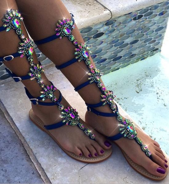 xingdeng ladies design high cross strap summer party dress shoes 35-47 plus size women rhinestone crystal stone flat sandals, Black
xingdeng ladies design high cross strap summer party dress shoes 35-47 plus size women rhinestone crystal stone flat sandals, Black