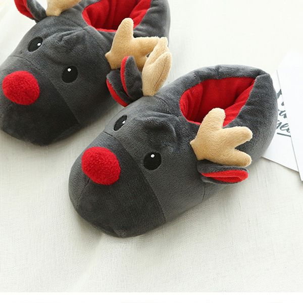 christmas deer slippers plush cotton animal prints indoor non-slip shoes cotton couple winter short plush soft cartoon cute, Black
christmas deer slippers plush cotton animal prints indoor non-slip shoes cotton couple winter short plush soft cartoon cute, Black