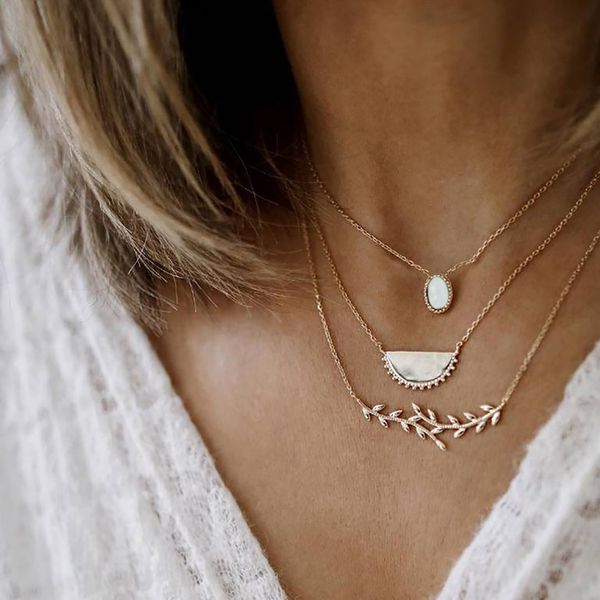 bohemian golden color multilayer necklace crystal semicircular branch pendant fashion lady birthday party wear women necklace, Silver
bohemian golden color multilayer necklace crystal semicircular branch pendant fashion lady birthday party wear women necklace, Silver