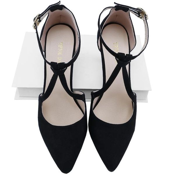 dress shoes loslandifen women's 9cm velvet pointed toe high heels ankle strap thick heel gladiator pumps party wedding women, Black 
dress shoes loslandifen women's 9cm velvet pointed toe high heels ankle strap thick heel gladiator pumps party wedding women, Black