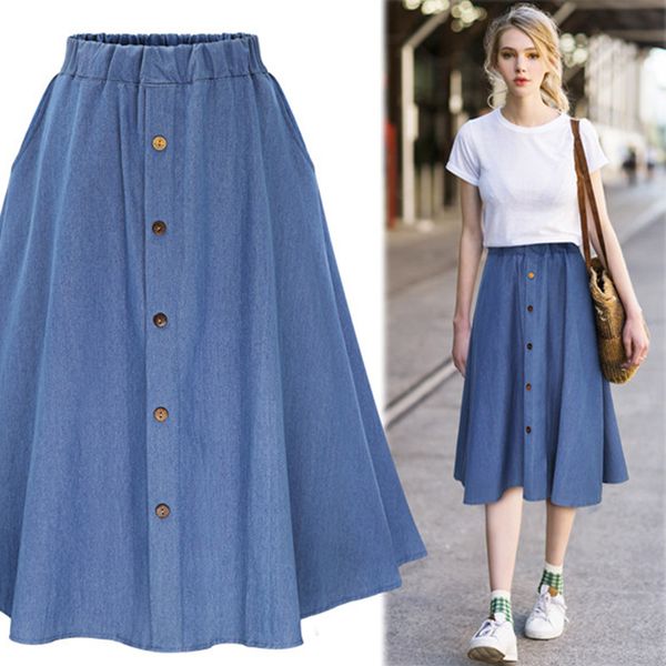 high waist denim jeans a-line women's midi skirt college students vintage skirts women plus size 3xl 2019 spring summer clothes, Black
high waist denim jeans a-line women's midi skirt college students vintage skirts women plus size 3xl 2019 spring summer clothes, Black