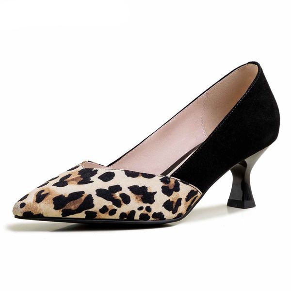 mixed colors fashion leopard genuine leather shoes slip on pointed toe high heels mature beauty lady pumps, Black
mixed colors fashion leopard genuine leather shoes slip on pointed toe high heels mature beauty lady pumps, Black
