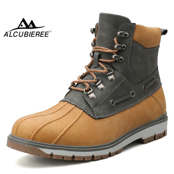 alcubieree men's winter snow boots outdoor anti-slip work boot mid calf waterproof warm fur winter boots lace-up shoes for men, Black
alcubieree men's winter snow boots outdoor anti-slip work boot mid calf waterproof warm fur winter boots lace-up shoes for men, Black