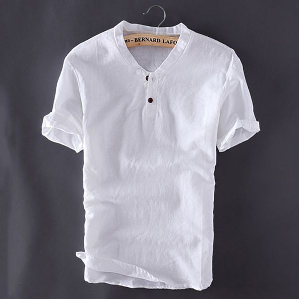 5xl mens pullover cotton linen shirts summer short sleeve man casual plus size slim fit white shirts, White;black
5xl mens pullover cotton linen shirts summer short sleeve man casual plus size slim fit white shirts, White;black