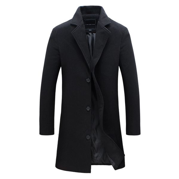 new brand men's wool trench coat plus size lapel pure color long coat fashion winter trench slim fit office suit jackets male, Tan;black
new brand men's wool trench coat plus size lapel pure color long coat fashion winter trench slim fit office suit jackets male, Tan;black