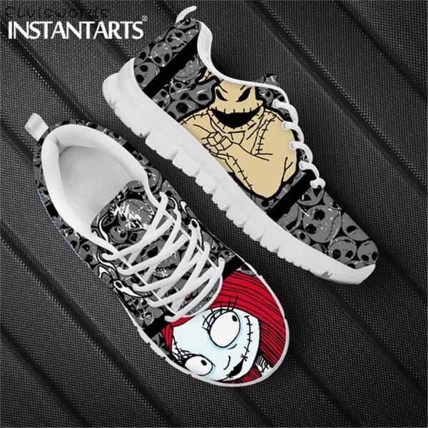 instantarts breathable sneakers woman shoes nightmare before christmas print lace-up flats shoes women's footwear mujer pisos, Black
instantarts breathable sneakers woman shoes nightmare before christmas print lace-up flats shoes women's footwear mujer pisos, Black