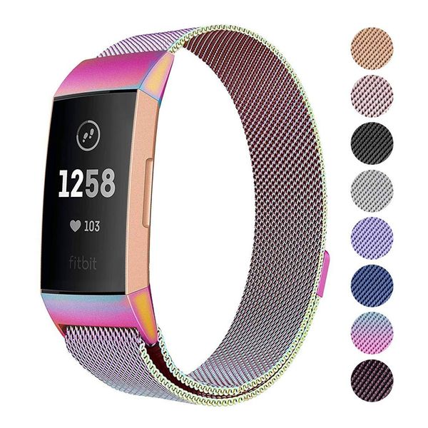 milanese loop strap for charge 3 band smart bracelet replacement stainless steel accessory watch wrist straps, Black;brown
milanese loop strap for charge 3 band smart bracelet replacement stainless steel accessory watch wrist straps, Black;brown