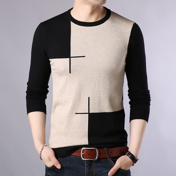2019 autumn casual men's sweater o-neck slim fit knittwear mens sweaters pullovers pullover men pull homme -3xl, White;black
2019 autumn casual men's sweater o-neck slim fit knittwear mens sweaters pullovers pullover men pull homme -3xl, White;black