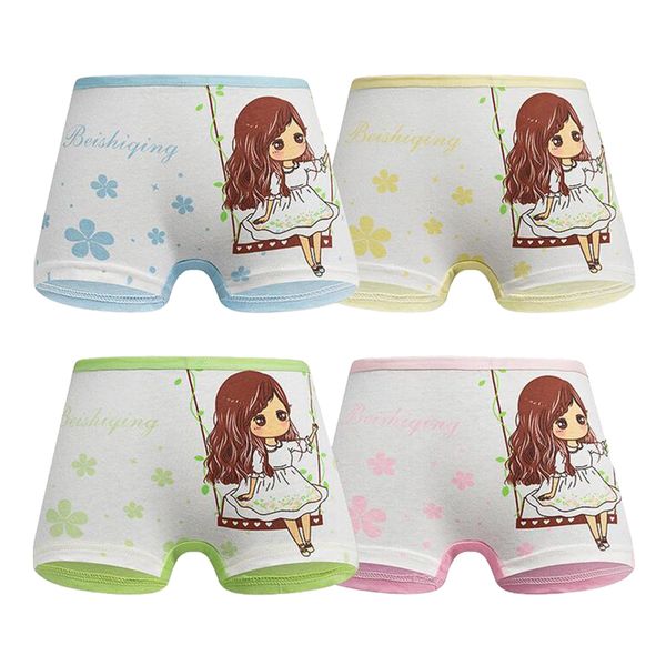 4шт 100% хлопок дети девочки боксер краткое нижнее белье мультфильм трусы, Camo 
4шт 100% хлопок дети девочки боксер краткое нижнее белье мультфильм трусы, Camo