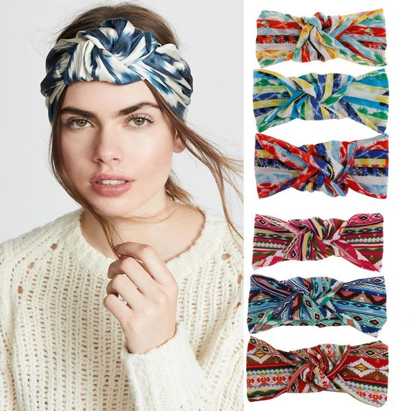 bohemian printed knot women headband cross tie dyeing elastic hairbands girls turban headwear head wrap hair accessories
bohemian printed knot women headband cross tie dyeing elastic hairbands girls turban headwear head wrap hair accessories