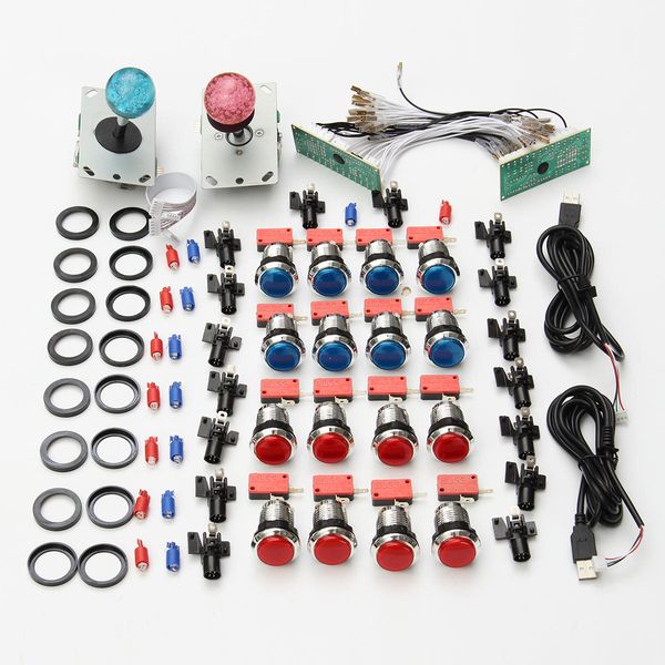 2 player usb bundle kit 2 pc 48 way joystick push button for arcade mame game
2 player usb bundle kit 2 pc 48 way joystick push button for arcade mame game