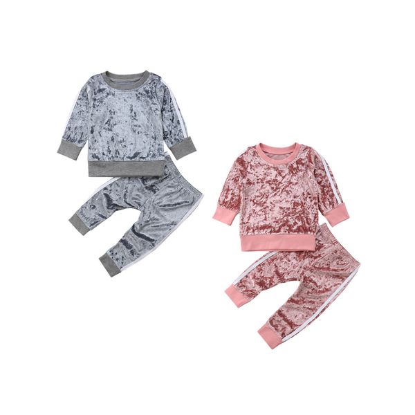 2019 kids clothes set striped long sleeve and pants boys girls sports velvet suit striped outfits children autumn spring outfits, White
2019 kids clothes set striped long sleeve and pants boys girls sports velvet suit striped outfits children autumn spring outfits, White