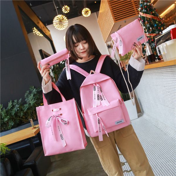 backpack female 2020 new tide korean fashion wild student school bag canvas outdoor small backpack,4 piece schoolbag ,backpack
backpack female 2020 new tide korean fashion wild student school bag canvas outdoor small backpack,4 piece schoolbag ,backpack