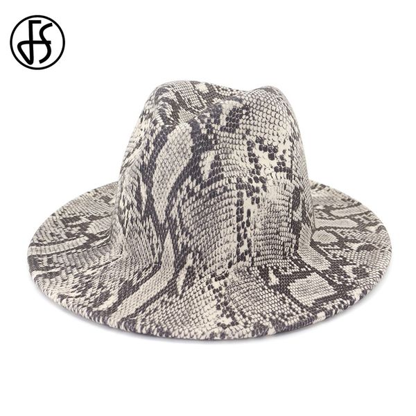 fs new snake print hat vintage ladies wide brim men fedora beige brown church hats women elegant chapeu feminino sombrero cap, Blue;gray
fs new snake print hat vintage ladies wide brim men fedora beige brown church hats women elegant chapeu feminino sombrero cap, Blue;gray