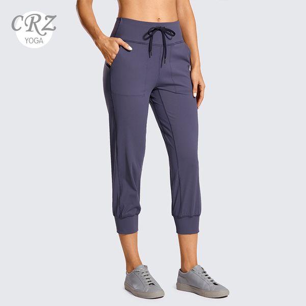 crz yoga women's naked feeling workout yoga jogger with pockets drawstring comfy lounge capri pants, Black;blue
crz yoga women's naked feeling workout yoga jogger with pockets drawstring comfy lounge capri pants, Black;blue